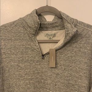 J. Crew grey men’s half zip - soft & never worn!